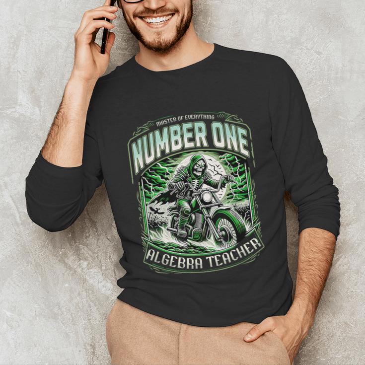 Number One Algebra Teacher 1 Career s Unisex Long Sleeve T-Shirt, funny gift