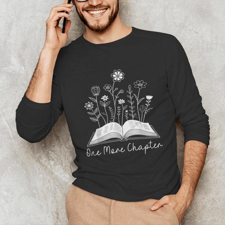 One-More Chapter Wildflower Reading Teacher Library Bookish Unisex Long Sleeve T-Shirt, funny gift One-More Chapter Wildflower Reading Teacher Library Bookish Unisex Long Sleeve T-Shirt, funny gift