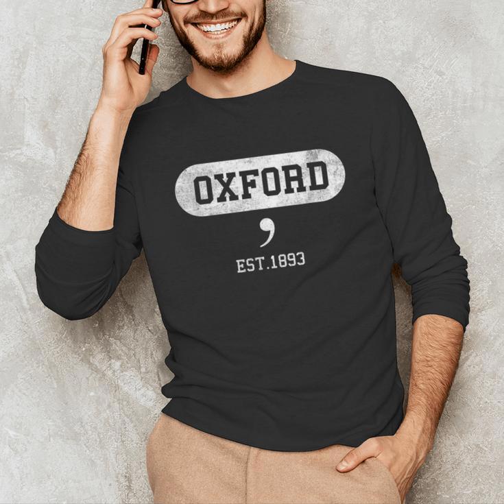 Oxford Comma English Teacher Shirt T-Shirt Unisex Long Sleeve T-Shirt, funny gift