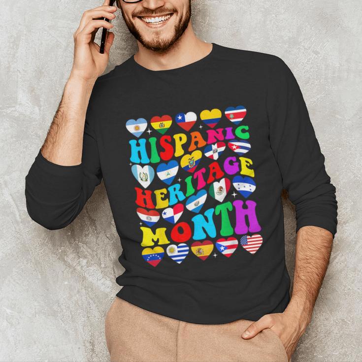 Hispanic Heritage Month 2025 Latino Puerto Rico Teacher Kids Unisex Long Sleeve T-Shirt, funny gift