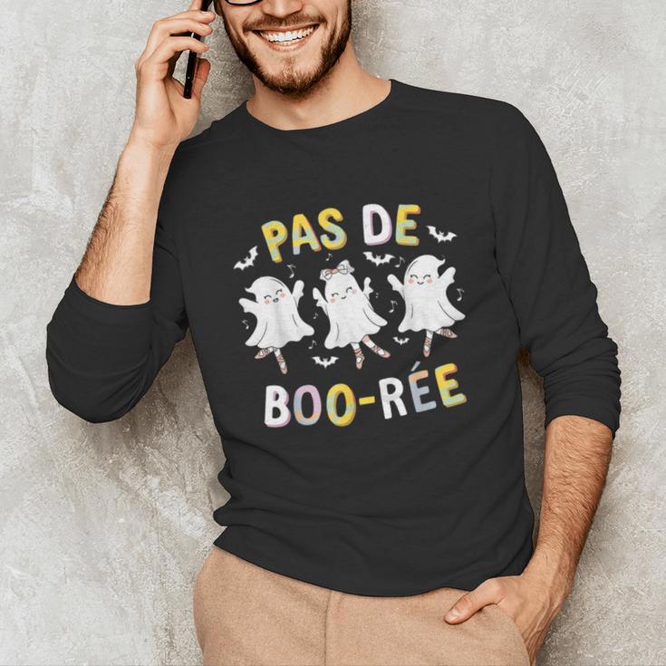 Pas De BOO-Rée Ghost Ballet Dancer Halloween Dance Teacher Unisex Long Sleeve T-Shirt, funny gift Pas De BOO-Rée Ghost Ballet Dancer Halloween Dance Teacher Unisex Long Sleeve T-Shirt, funny gift