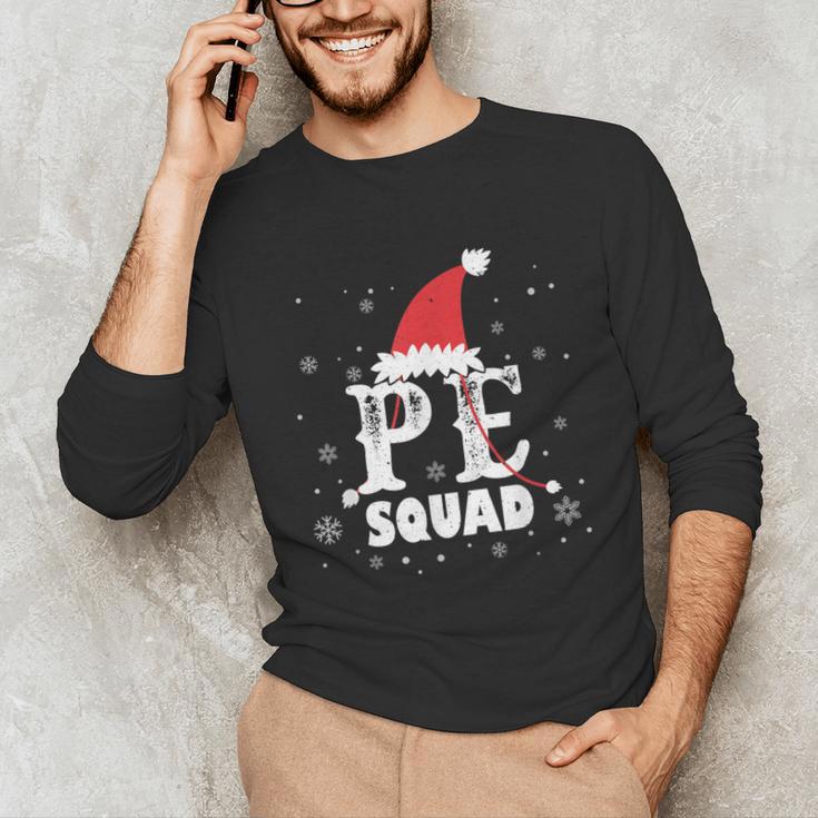 PE Squad Christmas PE Teacher Matching Xmas Unisex Long Sleeve T-Shirt, funny gift