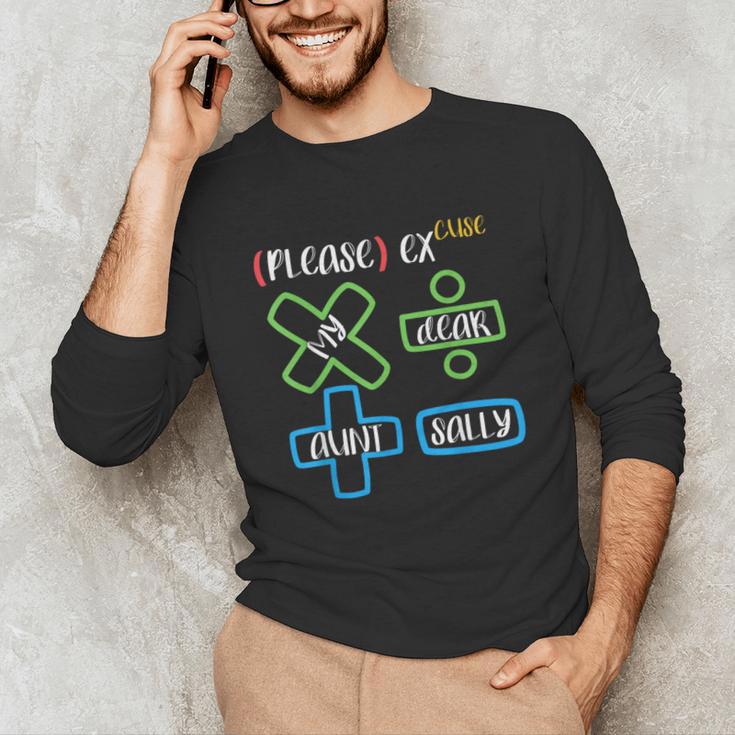 PEMDAS Please Excuse My Dear Aunt Sally Math Teacher Unisex Long Sleeve T-Shirt, funny gift PEMDAS Please Excuse My Dear Aunt Sally Math Teacher Unisex Long Sleeve T-Shirt, funny gift