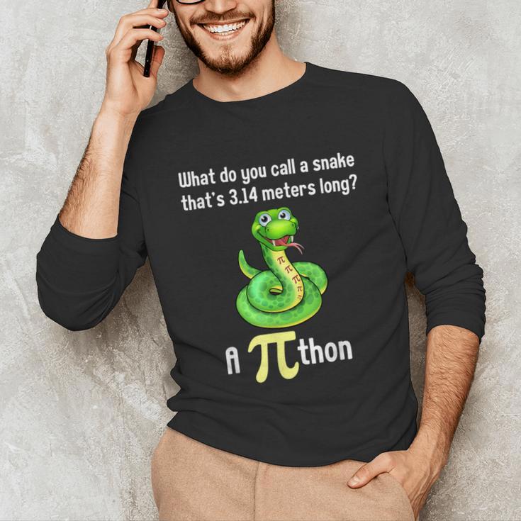 Pi Day Puns Pithon Math Teacher Jokes Women Men Kids Unisex Long Sleeve T-Shirt, funny gift Pi Day Puns Pithon Math Teacher Jokes Women Men Kids Unisex Long Sleeve T-Shirt, funny gift