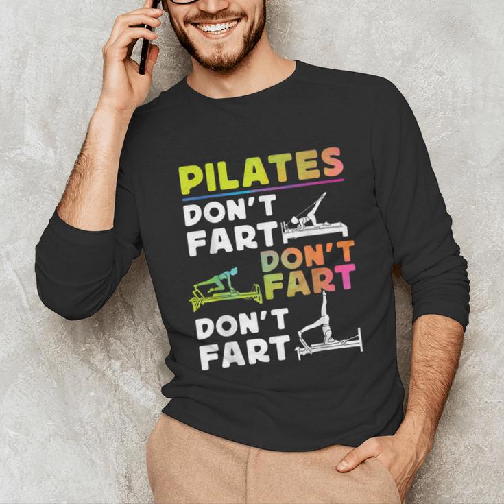 Pilates Instructor Teacher Watercolor Pilates Don't Fart Men Women Kids Unisex Long Sleeve T-Shirt, funny gift Pilates Instructor Teacher Watercolor Pilates Don't Fart Men Women Kids Unisex Long Sleeve T-Shirt, funny gift
