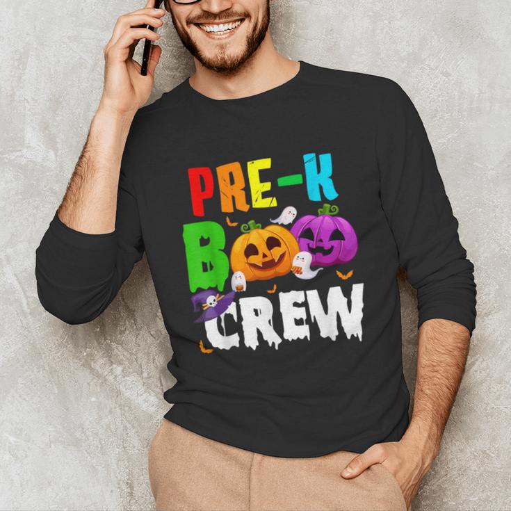Pre K Boo Crew Halloween Costume Teachers Kids Unisex Long Sleeve T-Shirt, funny gift Pre K Boo Crew Halloween Costume Teachers Kids Unisex Long Sleeve T-Shirt, funny gift