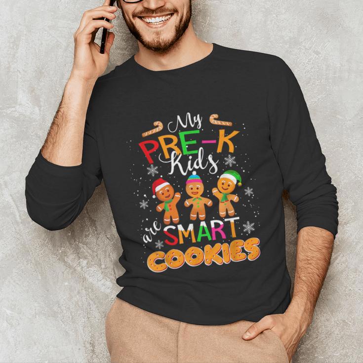 My Pre-K Kids Are Smart Cookies Christmas Teacher Unisex Long Sleeve T-Shirt, funny gift My Pre-K Kids Are Smart Cookies Christmas Teacher Unisex Long Sleeve T-Shirt, funny gift