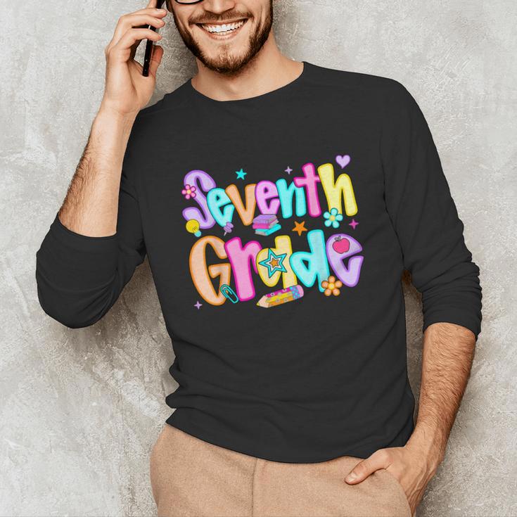 Preppy Seventh Grade Back To School 7th Grade Teachers Girls Unisex Long Sleeve T-Shirt, funny gift Preppy Seventh Grade Back To School 7th Grade Teachers Girls Unisex Long Sleeve T-Shirt, funny gift