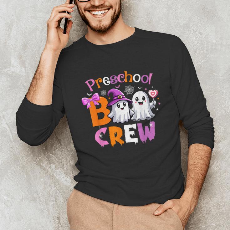 Preschool Boo Crew Preschool Halloween Costume Teacher Kid Unisex Long Sleeve T-Shirt, funny gift Preschool Boo Crew Preschool Halloween Costume Teacher Kid Unisex Long Sleeve T-Shirt, funny gift
