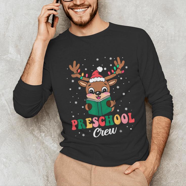 Preschool Crew Xmas Reindeer Teacher Student Christmas Unisex Long Sleeve T-Shirt, funny gift Preschool Crew Xmas Reindeer Teacher Student Christmas Unisex Long Sleeve T-Shirt, funny gift