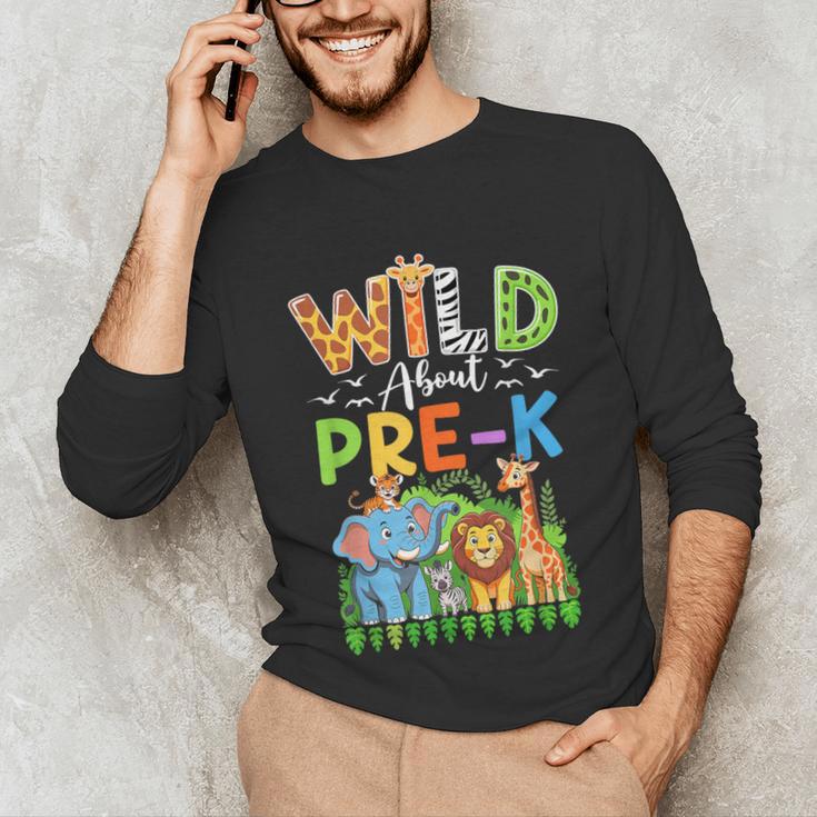 Preschool Teacher Kids Back To School Wild About Pre-K Unisex Long Sleeve T-Shirt, funny gift Preschool Teacher Kids Back To School Wild About Pre-K Unisex Long Sleeve T-Shirt, funny gift