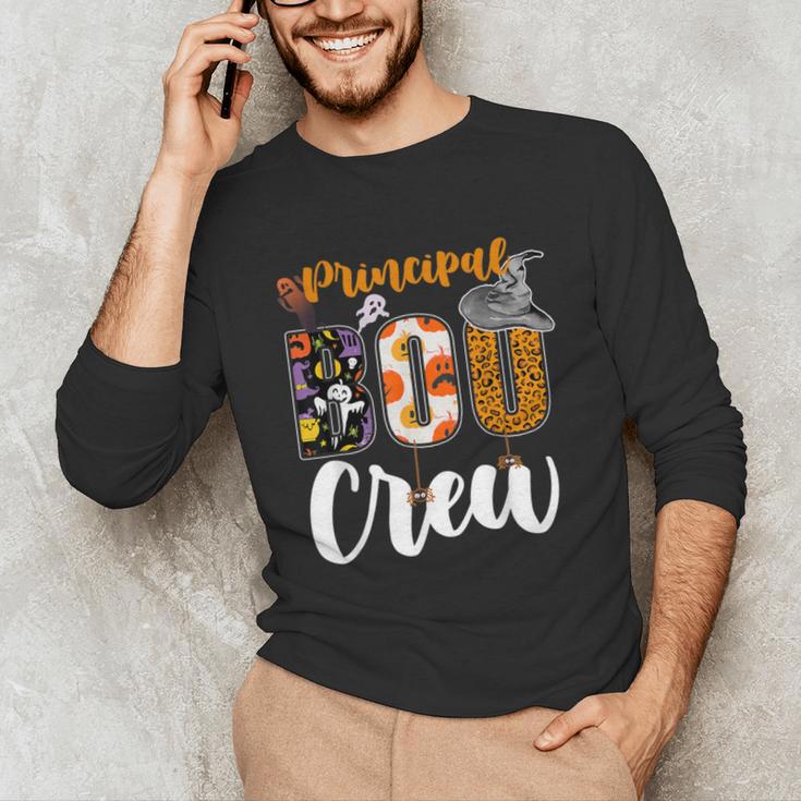 Principal Boo Crew Ghost Halloween Teachers School Matching Unisex Long Sleeve T-Shirt, funny gift