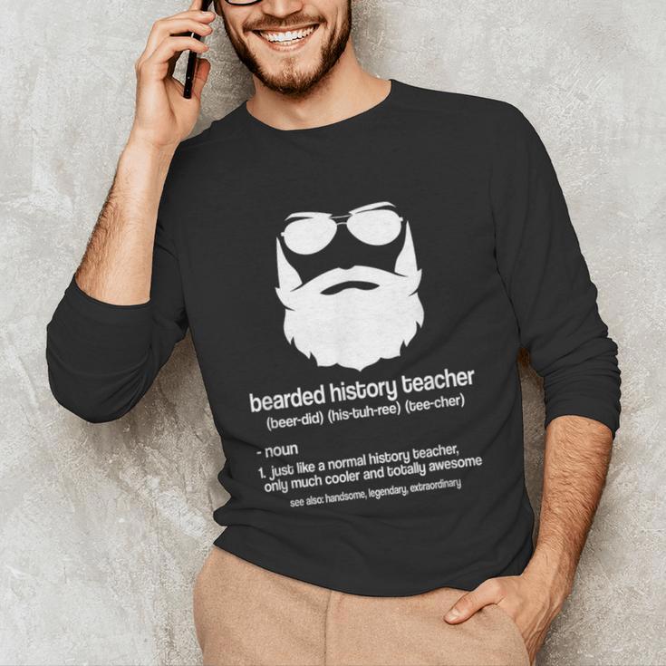 Professor Ancient Teaching Education Bearded History Teacher Unisex Long Sleeve T-Shirt, funny gift Professor Ancient Teaching Education Bearded History Teacher Unisex Long Sleeve T-Shirt, funny gift