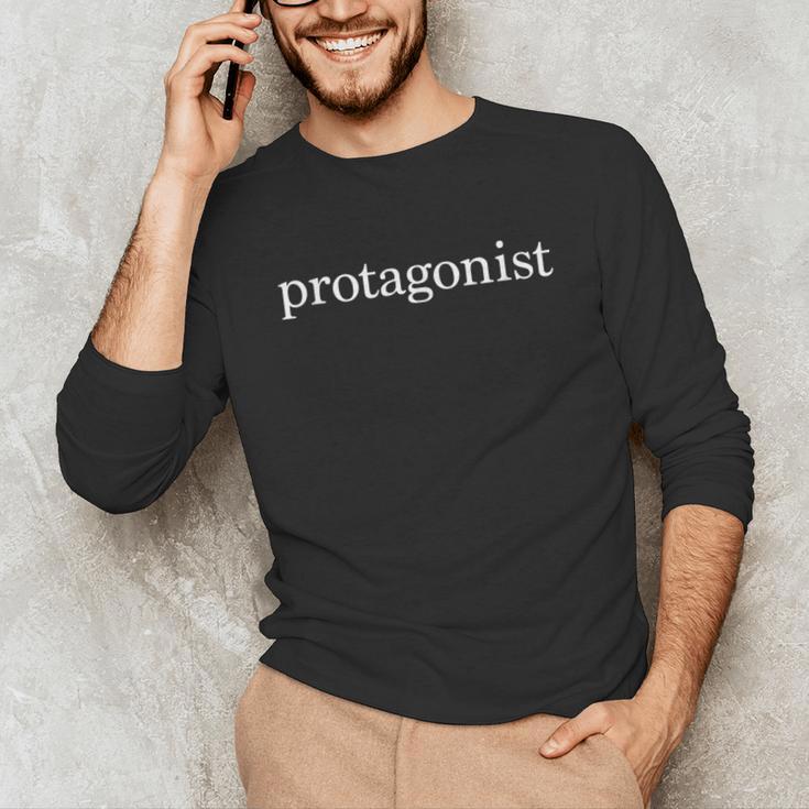 Protagonist Shirt For English Majors English Teachers Unisex Long Sleeve T-Shirt, funny gift Protagonist Shirt For English Majors English Teachers Unisex Long Sleeve T-Shirt, funny gift
