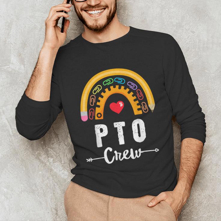 PTO Crew Parent School Volunteer Board Mom Parent Teacher Unisex Long Sleeve T-Shirt, funny gift PTO Crew Parent School Volunteer Board Mom Parent Teacher Unisex Long Sleeve T-Shirt, funny gift