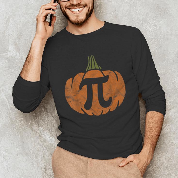 Pumpkin Pi Math Teacher Halloween Thanksgiving Day Costume Men Women Kids Unisex Long Sleeve T-Shirt, funny gift