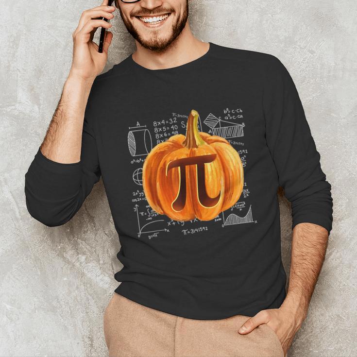Pumpkin Pie Halloween Thanksgiving Math Teacher Pi Day Unisex Long Sleeve T-Shirt, funny gift Pumpkin Pie Halloween Thanksgiving Math Teacher Pi Day Unisex Long Sleeve T-Shirt, funny gift