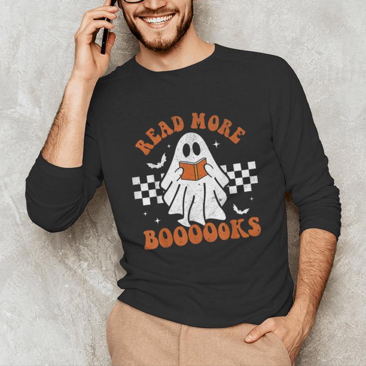 Read More Books Cute Ghost Reading Book Teacher Halloween Unisex Long Sleeve T-Shirt, funny gift Read More Books Cute Ghost Reading Book Teacher Halloween Unisex Long Sleeve T-Shirt, funny gift