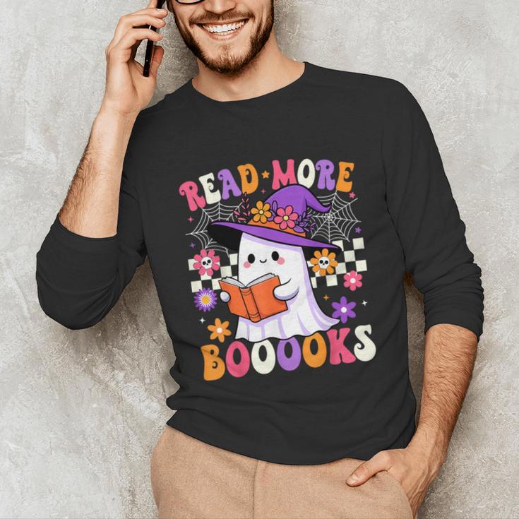 Read More Books Ghost Reading Book Teacher Halloween Unisex Long Sleeve T-Shirt, funny gift Read More Books Ghost Reading Book Teacher Halloween Unisex Long Sleeve T-Shirt, funny gift