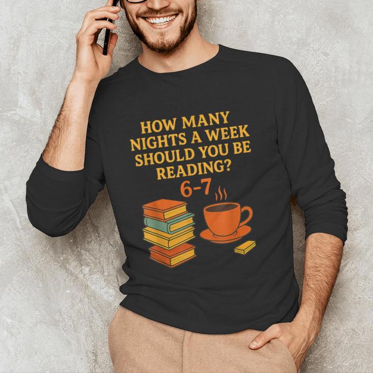 Reading 67 Meme English Teacher 6 7 Book Lover Humor Unisex Long Sleeve T-Shirt, funny gift