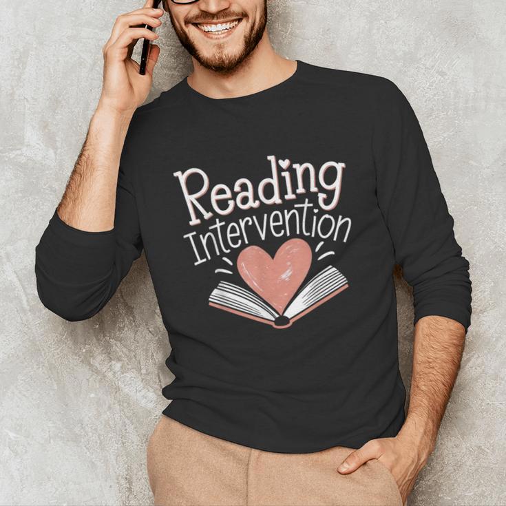 Reading Intervention Teacher Unisex Long Sleeve T-Shirt, funny gift Reading Intervention Teacher Unisex Long Sleeve T-Shirt, funny gift