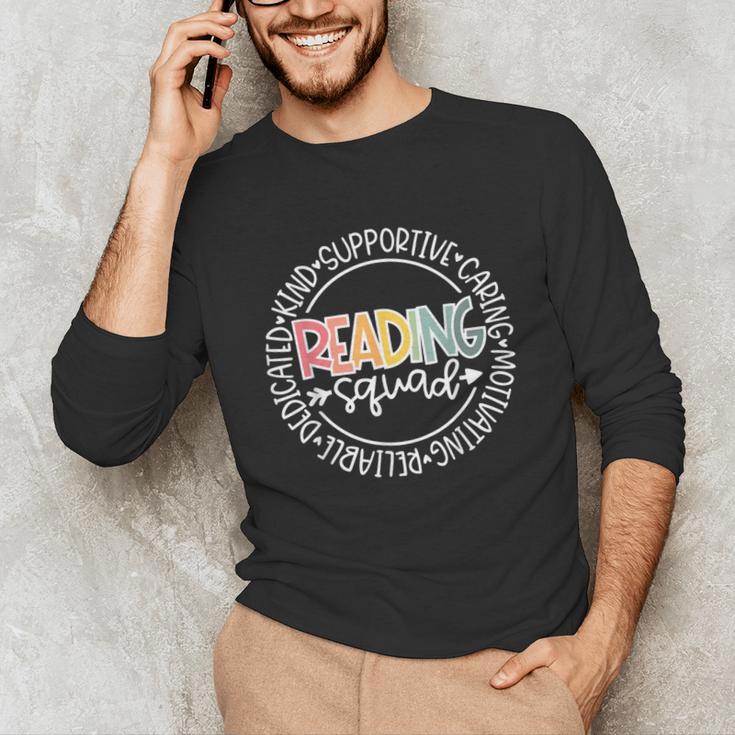 Reading Squad Teacher Reader Librarian Interventionist Team Unisex Long Sleeve T-Shirt, funny gift Reading Squad Teacher Reader Librarian Interventionist Team Unisex Long Sleeve T-Shirt, funny gift