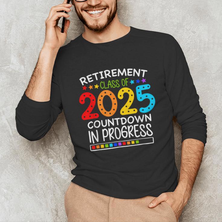 Retirement Class Of 2025 Teacher Countdown Loading Teacher Unisex Long Sleeve T-Shirt, funny gift Retirement Class Of 2025 Teacher Countdown Loading Teacher Unisex Long Sleeve T-Shirt, funny gift
