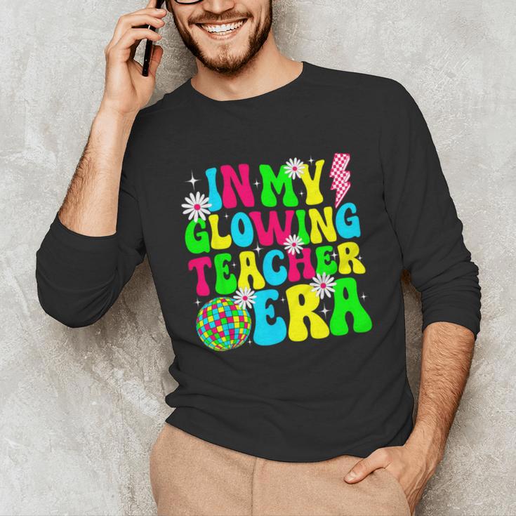 Retro Groovy In My Glowing Teacher Era Happy Teacher's Day Unisex Long Sleeve T-Shirt, funny gift Retro Groovy In My Glowing Teacher Era Happy Teacher's Day Unisex Long Sleeve T-Shirt, funny gift
