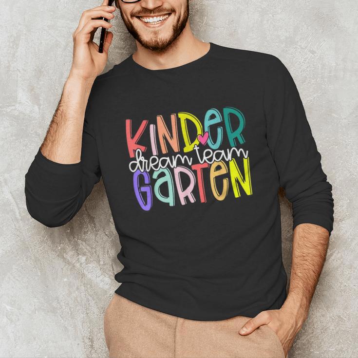 Retro Kindergarten Dream Team Back To School Teacher Kids Unisex Long Sleeve T-Shirt, funny gift Retro Kindergarten Dream Team Back To School Teacher Kids Unisex Long Sleeve T-Shirt, funny gift