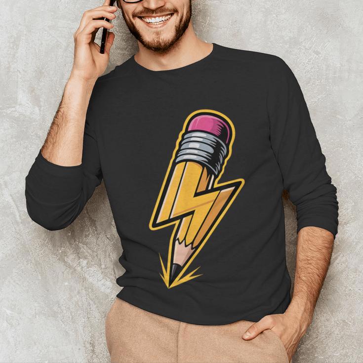 Retro Pencil Pencil Back To School Teacher Student Unisex Long Sleeve T-Shirt, funny gift Retro Pencil Pencil Back To School Teacher Student Unisex Long Sleeve T-Shirt, funny gift