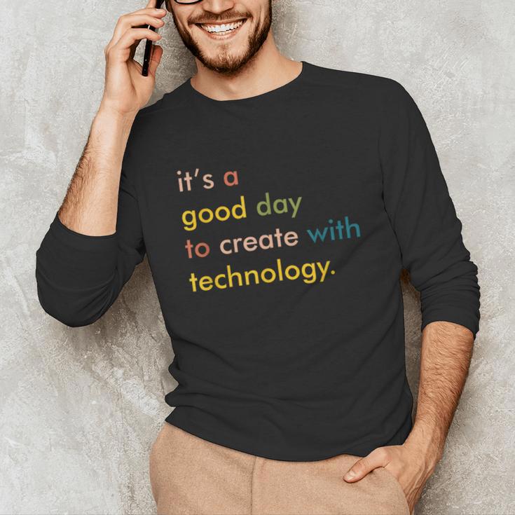 Retro Technology Teacher Shirt Tech Teacher Unisex Long Sleeve T-Shirt, funny gift Retro Technology Teacher Shirt Tech Teacher Unisex Long Sleeve T-Shirt, funny gift
