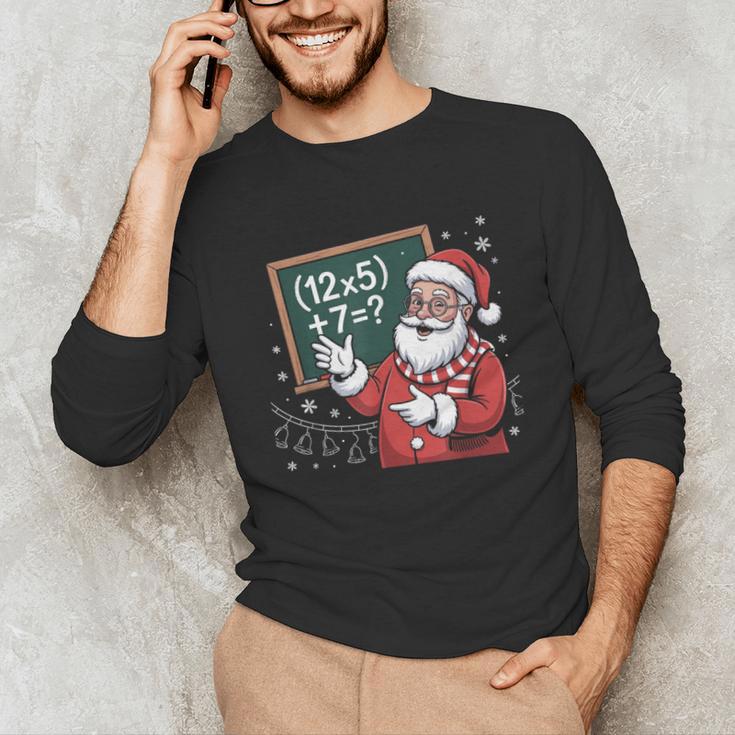 Santa Teacher 67 Math Christmas Xmas Holiday Number 67 Unisex Long Sleeve T-Shirt, funny gift Santa Teacher 67 Math Christmas Xmas Holiday Number 67 Unisex Long Sleeve T-Shirt, funny gift