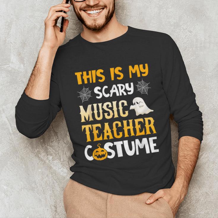 This Is My Scary Music Teacher Halloween Costumes Pajama Unisex Long Sleeve T-Shirt, funny gift This Is My Scary Music Teacher Halloween Costumes Pajama Unisex Long Sleeve T-Shirt, funny gift