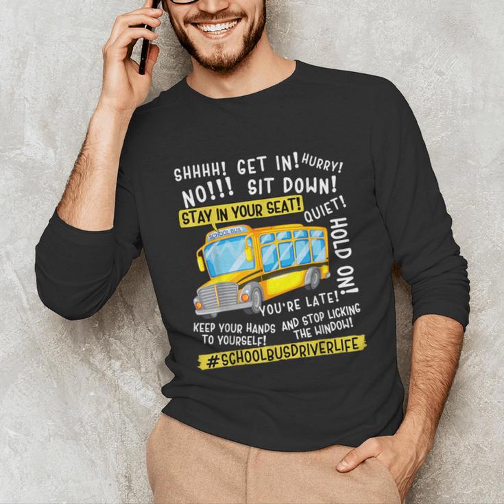 School Bus Driver Life Last Day Of School Teacher Kids Unisex Long Sleeve T-Shirt, funny gift
