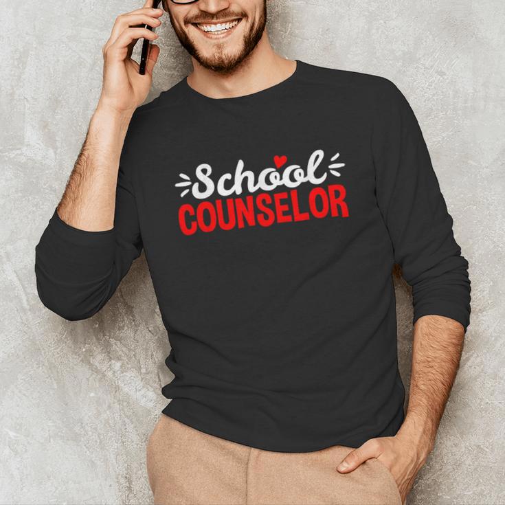 School Counselor Teacher Guidance Counseling For Men Women Kids Unisex Long Sleeve T-Shirt, funny gift School Counselor Teacher Guidance Counseling For Men Women Kids Unisex Long Sleeve T-Shirt, funny gift