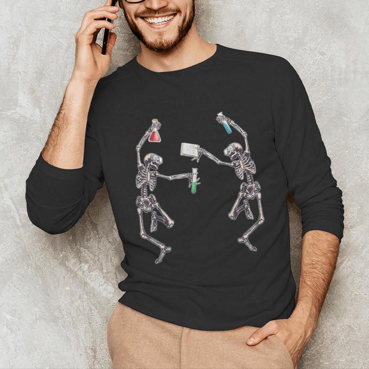 Science Teacher Dancing Skeleton Halloween Chemist Scientist Unisex Long Sleeve T-Shirt, funny gift Science Teacher Dancing Skeleton Halloween Chemist Scientist Unisex Long Sleeve T-Shirt, funny gift