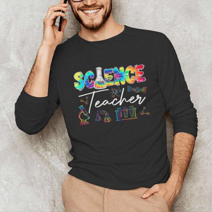 Science Teacher Tie Dye First Day Of School Back To School Men Women Girls Kids Unisex Long Sleeve T-Shirt, funny gift