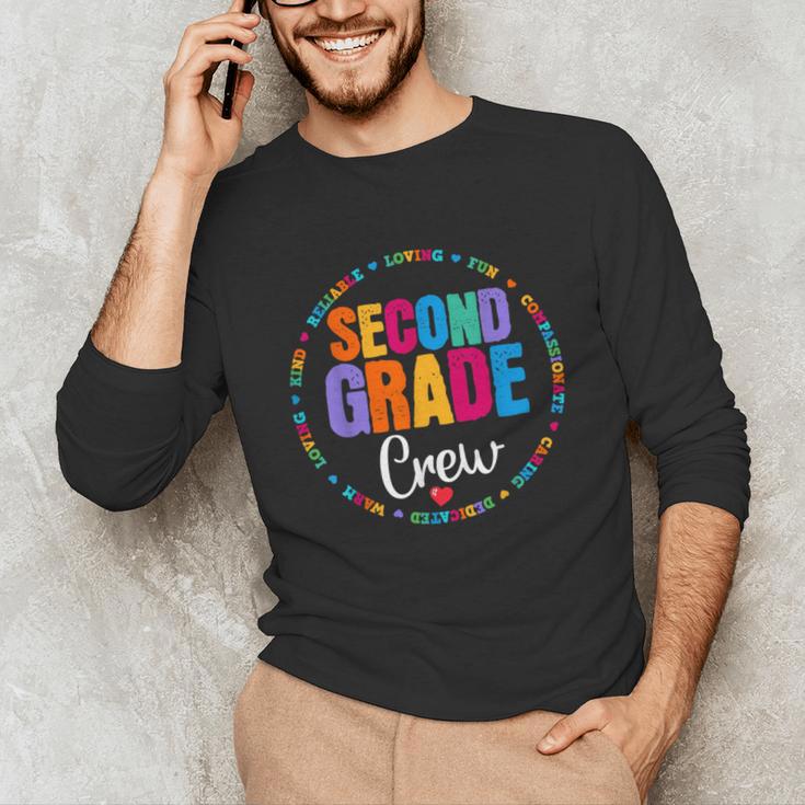 Second Grade Crew 2nd Back To School Teacher Team Squad Unisex Long Sleeve T-Shirt, funny gift Second Grade Crew 2nd Back To School Teacher Team Squad Unisex Long Sleeve T-Shirt, funny gift