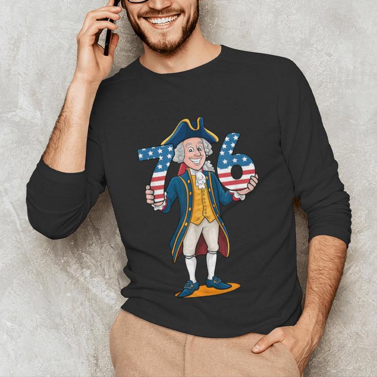 Six Seven 6 7 7 6 George Washington Teacher American Unisex Long Sleeve T-Shirt, funny gift