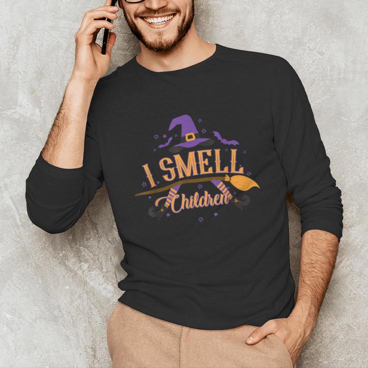 I Smell Children Wicked Cute Kindergarten Teacher Halloween Unisex Long Sleeve T-Shirt, funny gift