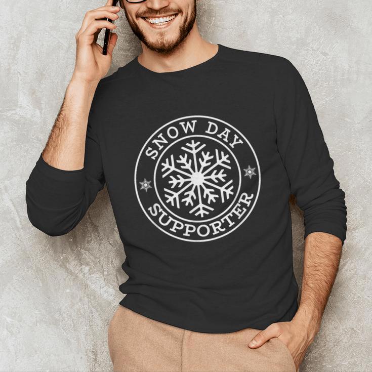 Snow Day Supporter Teacher Student Winter Snowflake Unisex Long Sleeve T-Shirt, funny gift Snow Day Supporter Teacher Student Winter Snowflake Unisex Long Sleeve T-Shirt, funny gift