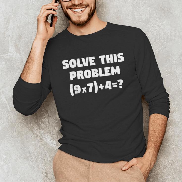 Solve This Problem 9X7467 Elementary Math Teacher Unisex Long Sleeve T-Shirt, funny gift