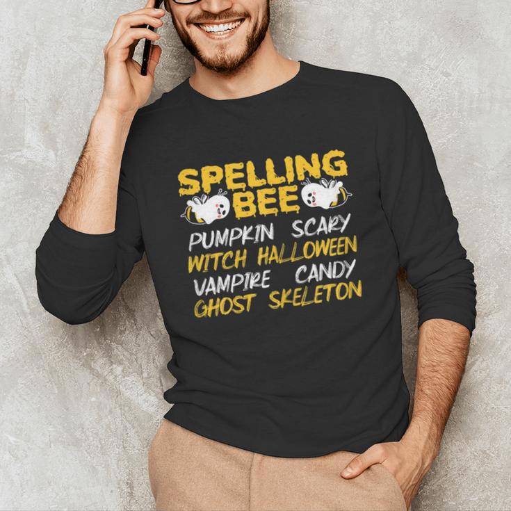 Spelling Bee Costume For a Halloween Teacher Pun Women Unisex Long Sleeve T-Shirt, funny gift