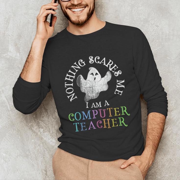 This Is My Spooky COMPUTER TEACHER Costume Don't Scare Me Unisex Long Sleeve T-Shirt, funny gift This Is My Spooky COMPUTER TEACHER Costume Don't Scare Me Unisex Long Sleeve T-Shirt, funny gift