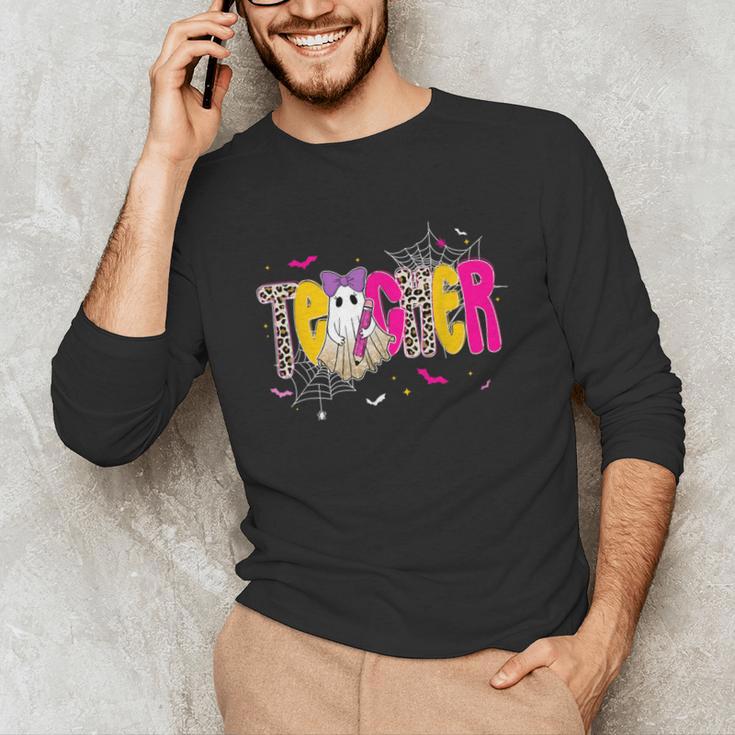 Spooky Halloween Teacher Para Counselor SPED Preppy Boo Kids Unisex Long Sleeve T-Shirt, funny gift Spooky Halloween Teacher Para Counselor SPED Preppy Boo Kids Unisex Long Sleeve T-Shirt, funny gift
