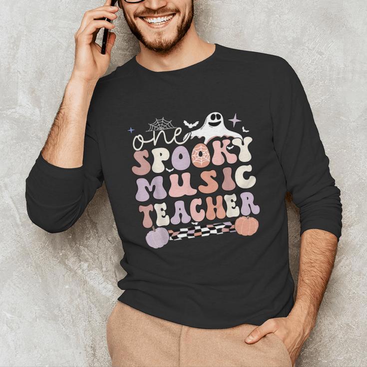 Spooky Music Teacher Halloween Music Teaching Men Women Unisex Long Sleeve T-Shirt, funny gift Spooky Music Teacher Halloween Music Teaching Men Women Unisex Long Sleeve T-Shirt, funny gift