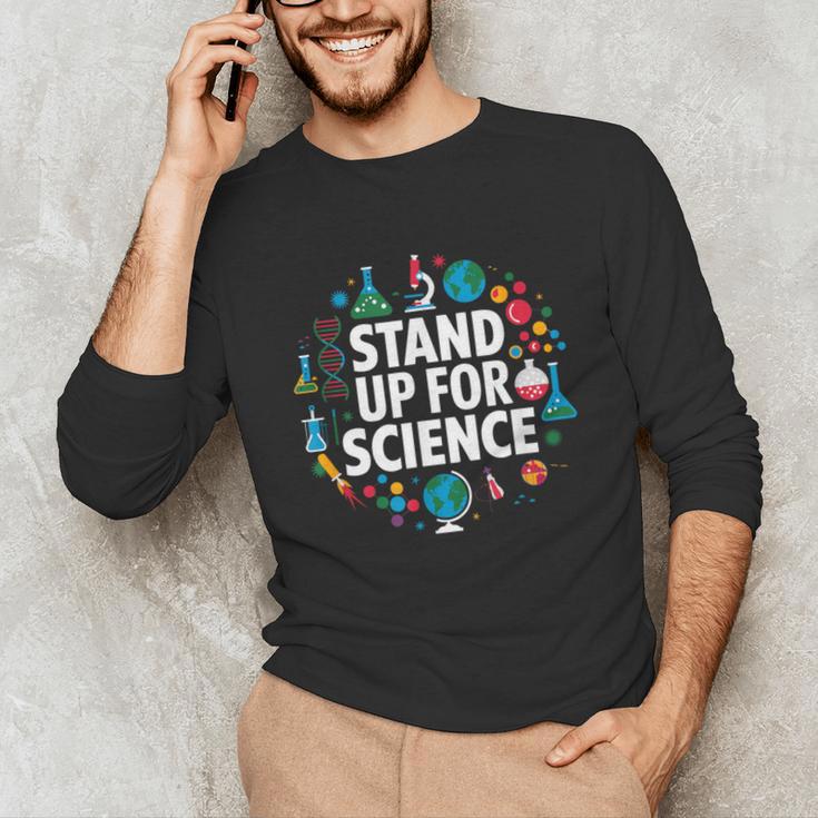 Stand Up For Science STEM Advocacy Pro Scientific Teacher Unisex Long Sleeve T-Shirt, funny gift Stand Up For Science STEM Advocacy Pro Scientific Teacher Unisex Long Sleeve T-Shirt, funny gift