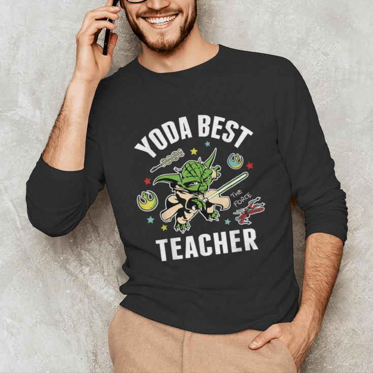 Star Wars Yoda Best Teacher Icons Unisex Long Sleeve T-Shirt, funny gift