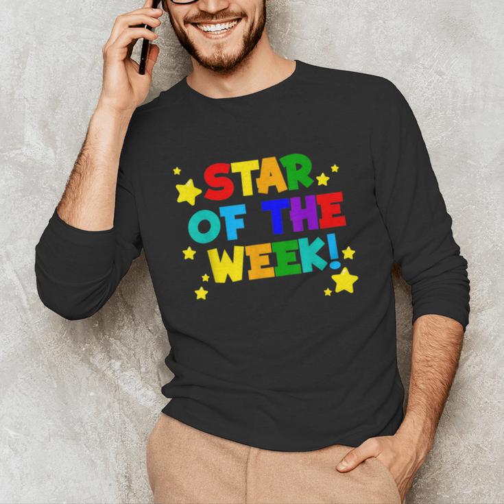 Star Of The Week Cheerful Recognition Student Teachers Class Men Women Kids Unisex Long Sleeve T-Shirt, funny gift Star Of The Week Cheerful Recognition Student Teachers Class Men Women Kids Unisex Long Sleeve T-Shirt, funny gift
