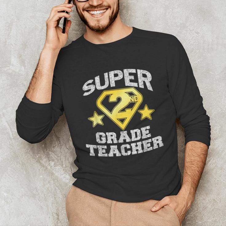 Super 2nd Grade Teacher Hero Unisex Long Sleeve T-Shirt, funny gift Super 2nd Grade Teacher Hero Unisex Long Sleeve T-Shirt, funny gift